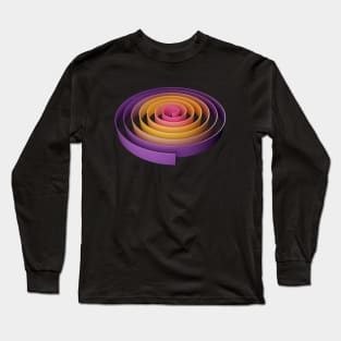 Spiral Shape Abstract Modern Art Long Sleeve T-Shirt